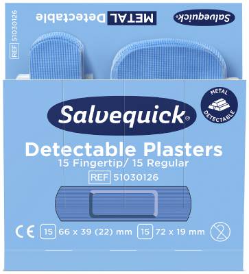 Fingertip regular Plasters Salvequick 6754 detectable