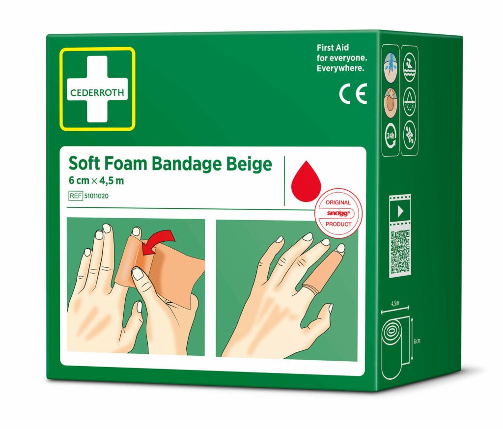 Cederroth Soft Foam Bandage 6 cm x 4.5 m