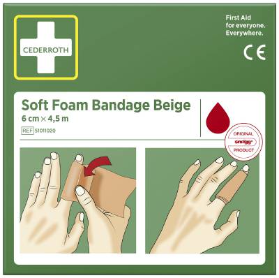 Forbinding Cederroth Soft Foam Bandage 6 cm x 4,5 m