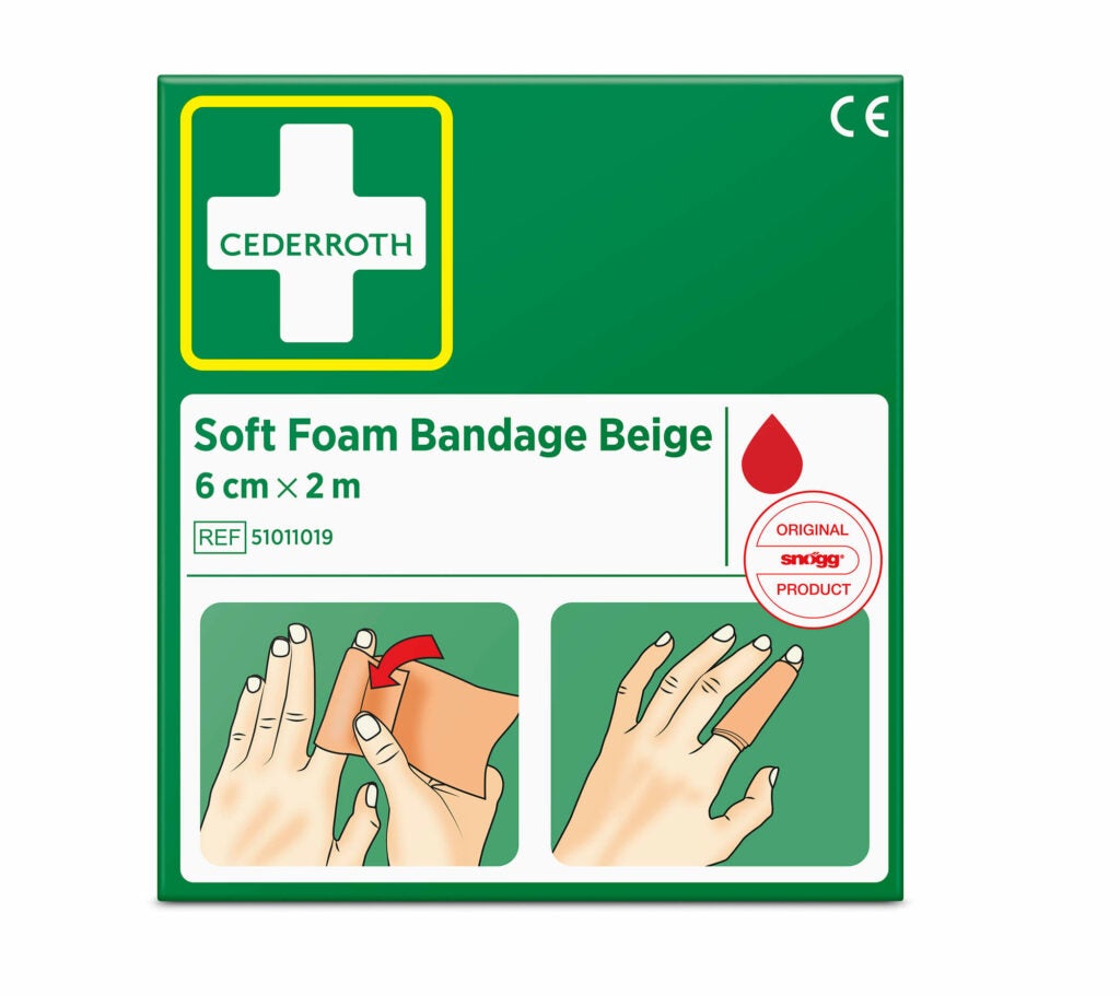 Cederroth Soft Foam Bandage 6 cm x 2 m