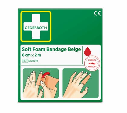 Cederroth Soft Foam Bandage 6 cm x 2 m