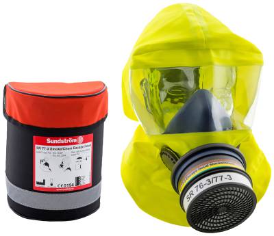 Fire Chemical Escape Hood SR 77 3 with bag Sundström