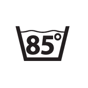 Normal wash, Max 85˚C