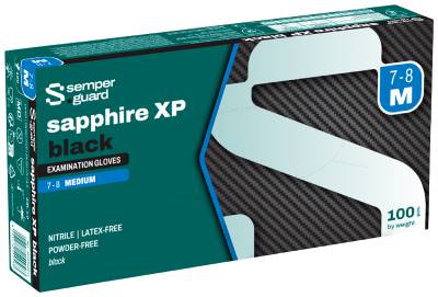 Disposable glove Semperguard Sapphire XP Black